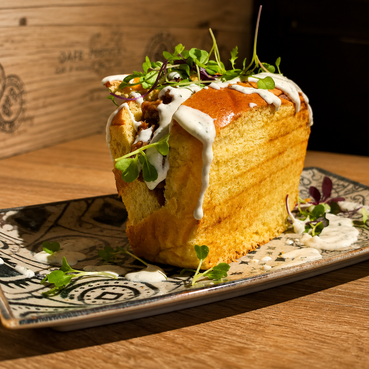 Brioche trufado de Tapas y Pintxos Goya en Móstoles